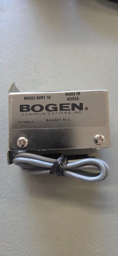 Bogen wmt impediance - wmt,